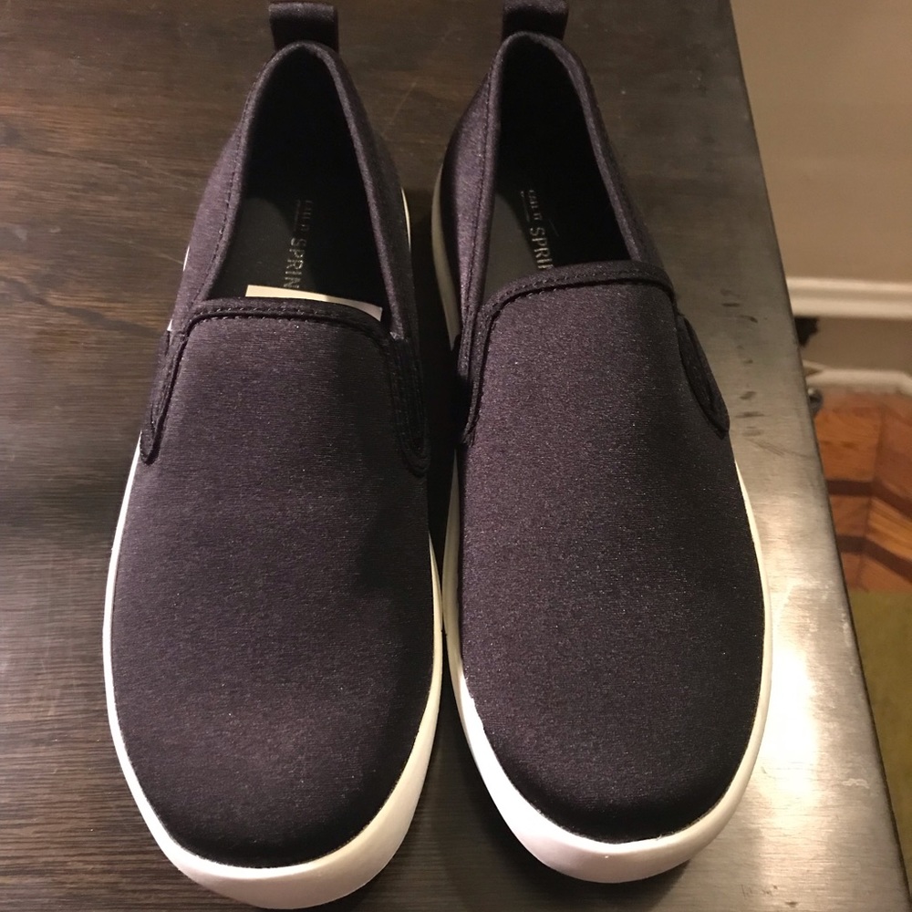 Black slip-ons